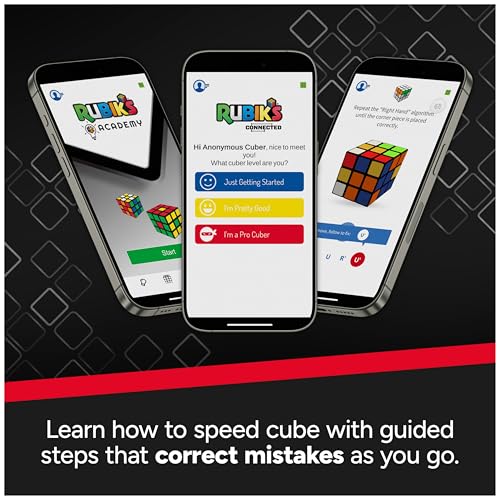 Image of Rubik's Cube, The Official Rubik's ConnectedX, Bluetooth-Enabled 3x3 Speed Cube with Guided Learning App for Beginners, Brain Teaser Fidget Toy & Puzzle for Adults, Teens, & Kids, for Ages 8 & Up