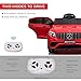 Aosom 12V Toddler Ride On Car with Remote Control, Mercedes Benz AMG GLC63S Coupe, Electric Car with 2 Speed, MP3 Player, Light, Horn, Songs, Suspension, Red