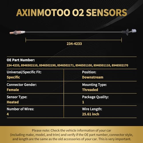 Sensor de Oxígeno Oxygen O2 234-4233 para Toyota y Pontiac miniatura 3