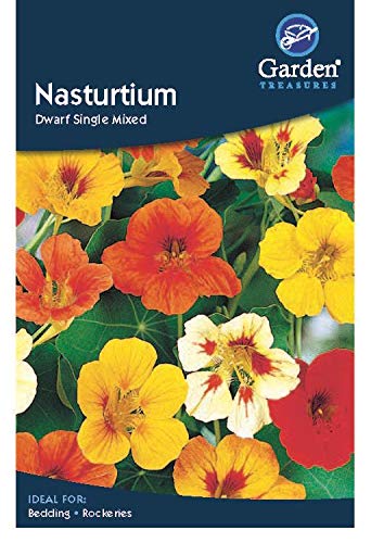 Garden Treasures Nasturtium Dwarf Single Mixed Seeds Grow Your Own Flowers