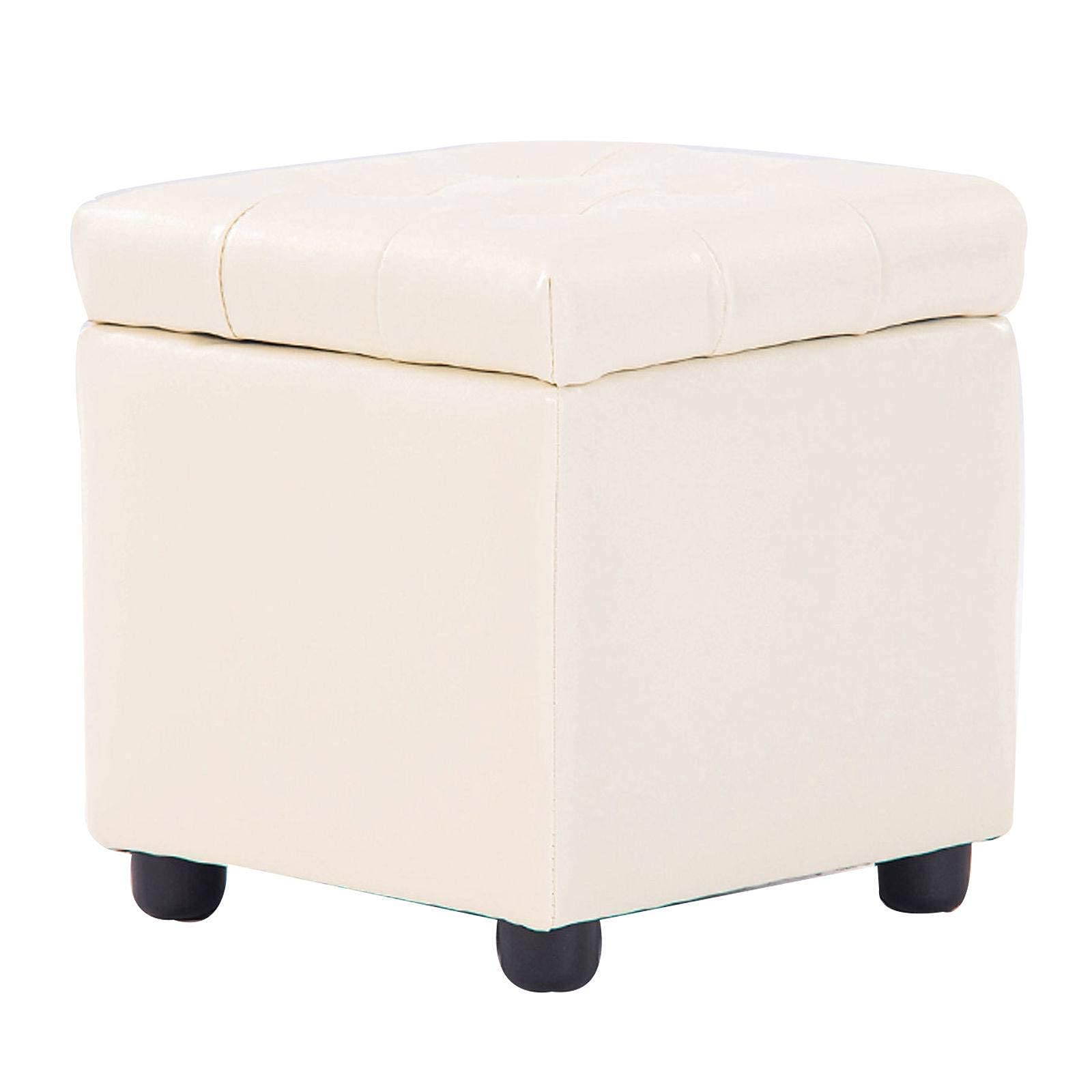 Pouf de style européen blanc parfait pour le coin lecture de la chambre
