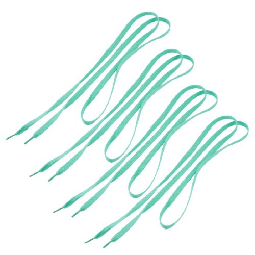 Hxhsgmeh Lot de 2 paires de lacets de chaussures de sport texturés Vert sarcelle