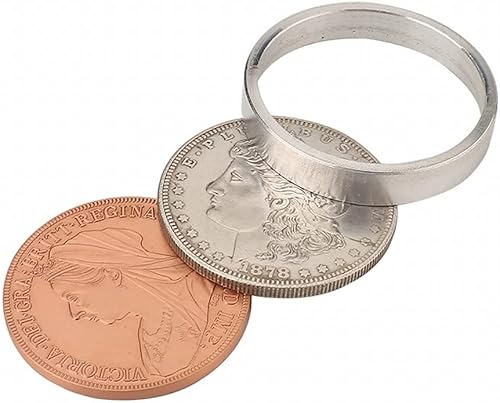 Miniatura 4 de ZQION Scotch & Soda de Oliver Magic (Morgan Dollar y Queen Victoria Ancient Moneda) Trucos de magia Moneda Gimmick Accesorios de Magia