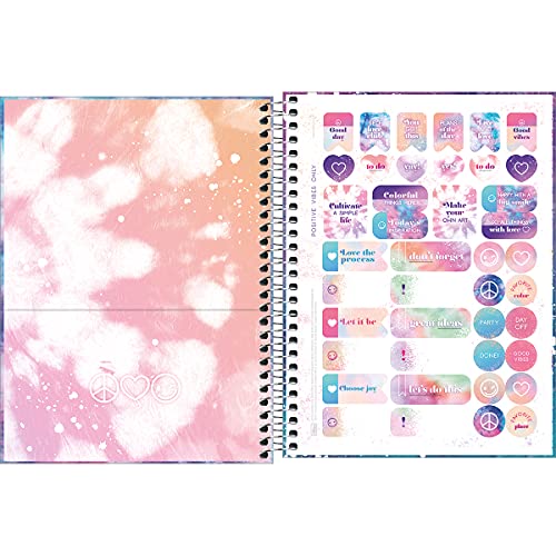 Planner Espiral 17,7 x 24 cm Good Vibes 2022 - Estampa mancha branca - Tilibra