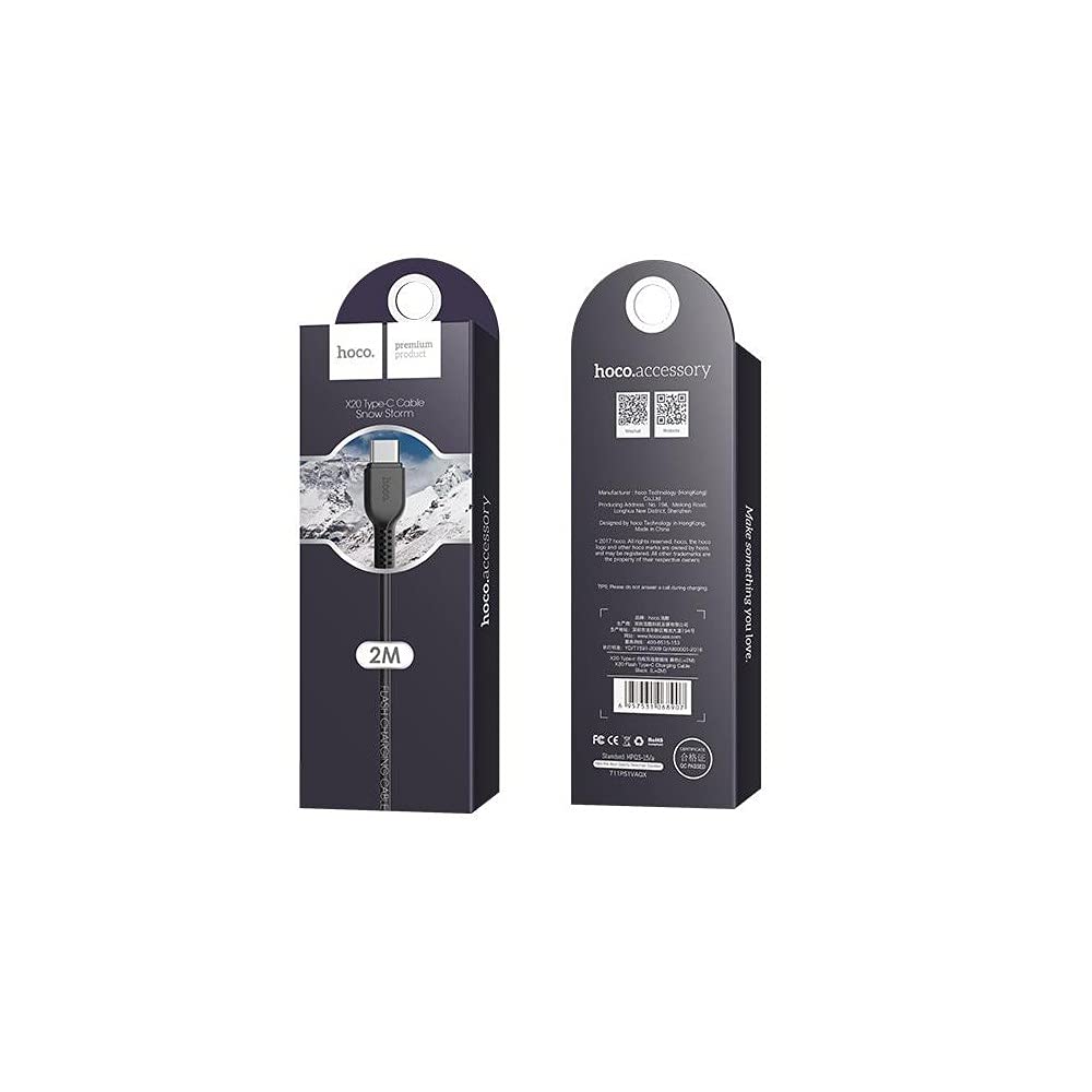 CAVO USB HOCO COOL X38 IPHONE 8 PIN 1MT NERO