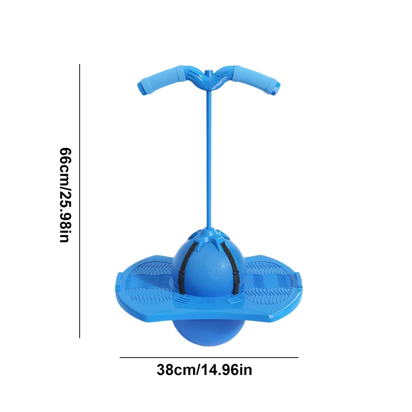 Pelota rebozadora para niños – Silencioso con mango y bomba antideslizante | Pelota rebote para ejercicio, para casa, escuela, jardín, camping, cumpleaños, fiestas, actividades deportivas