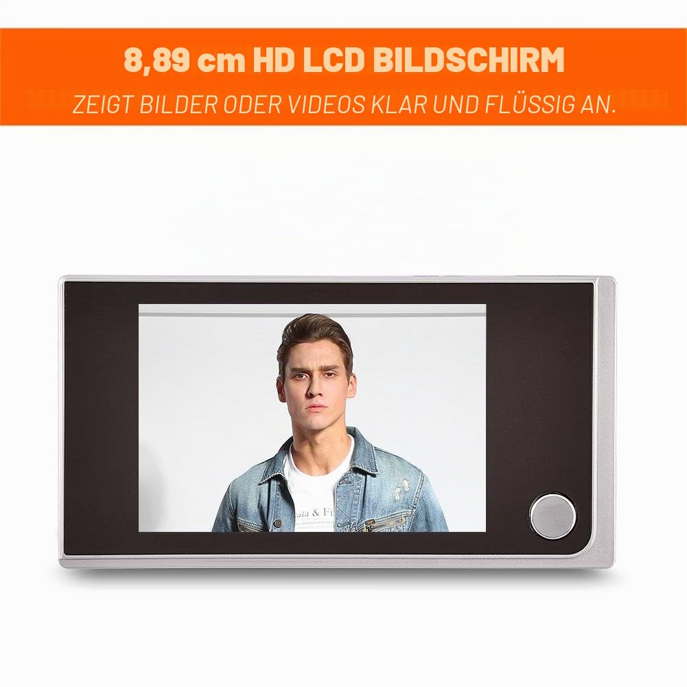 3.5 Zoll Digital TFT LCD Video Türklingel Zuschauer-Kamera, Zerone HD Tür Security Peephole Viewer 120 ° Weitwinkel Home Kamera System