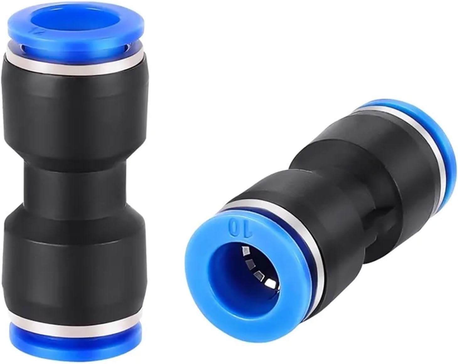 20/50PCS Pneumatic Fitting Pipe Air Connector Tube Quick Release Fitting Push In Hose Plastic 4/6/8/10/12mm PU PY Connectors(PE(50PCS),10mm)