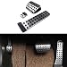 etopmia BEZ No Drill Fuel Brake Foot Pedals For Mercedes Benz C/E/S/GLK/SLK/CLS/Sl Class Silver (1 Pack)