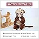 COOKY.D Neugeborenen Baby Mädchen Jungen Kapuzen Overall Bodysuit Herbst Winter Warm Flanell Tier Outfit Pyjama Kostüm 6-12 Monate, Dunkelbraun AFFE