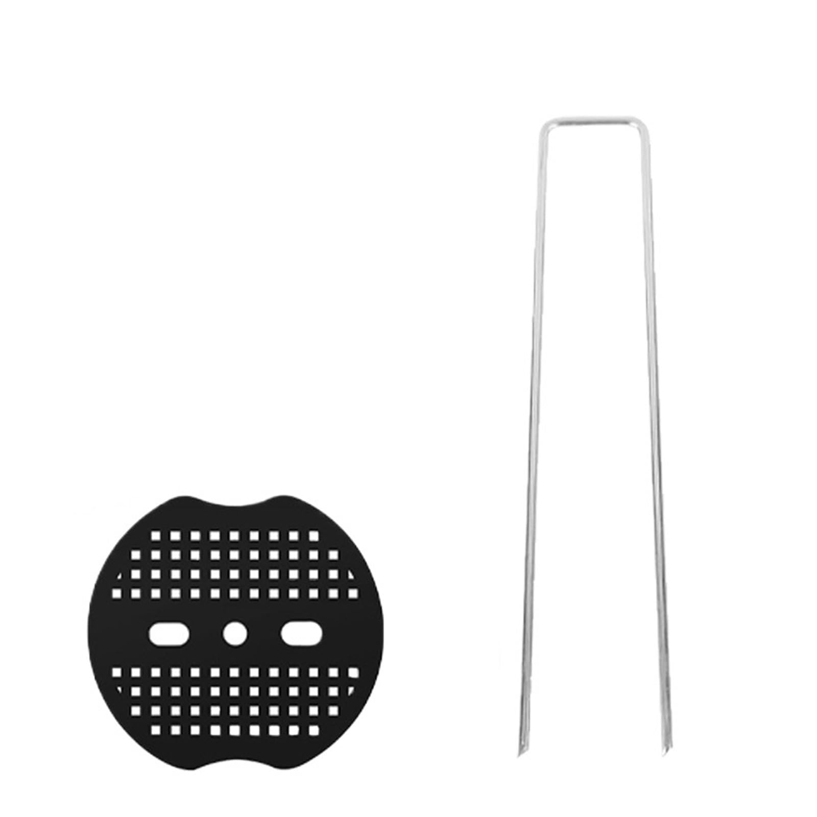Picchetti da Giardino A U Kit di 50 Chiodi fissi a Forma di U for Giardino, picchetti, ancoraggi for Giardinaggio, Copertura del Terreno, Prato per Tessuto, Erba Artificiale