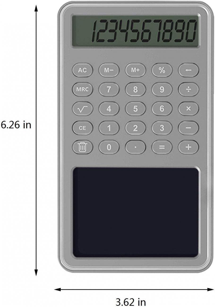 Kalkulatory kieszonkowe z tabletem LCD do pisania 12-cyfrowy wyświetlacz Podręczne podstawowe kalkulatory naukowe do domowego biura Szkoła Biznes Tablica elektroniczna Rysunek/Bloczki notatkowe /655 (
