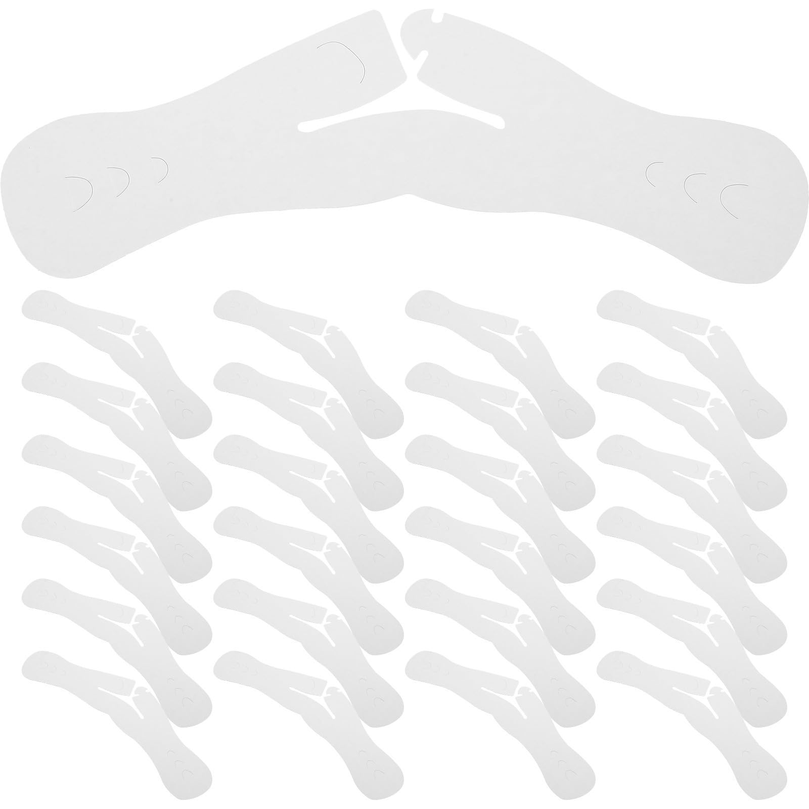 Protège-épaules pour cintres POPETPOP en papier blanc lot de 50 pièces pour vêtements