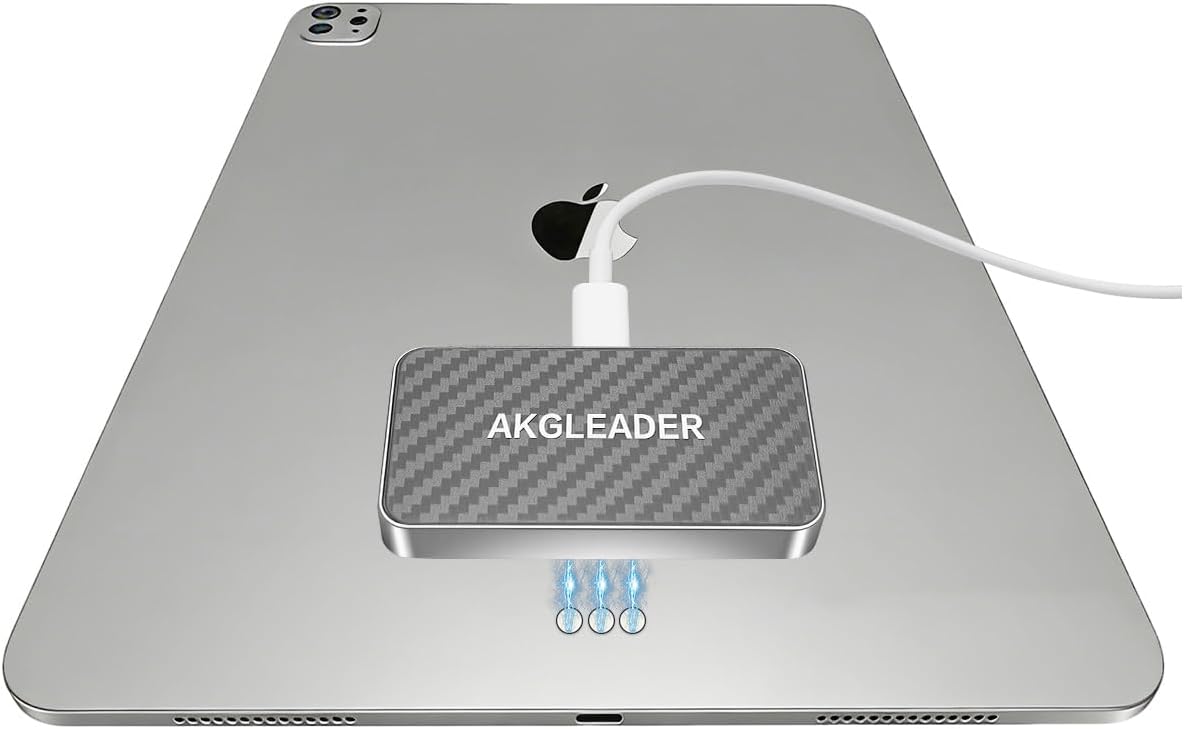Magnetic Wireless Charger for iPad Pro13 inch A2925 A2926 M4;A3360/A3361 M5;35W Fast Magnetic Charger for ipad pro with 3.28ft USB-C Cord Cable (Adapter Not Included)