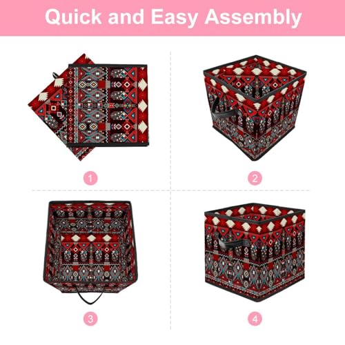 Boîte de rangement pliable cube pour placard encombré de vêtements et livres