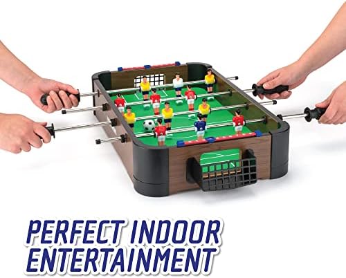 Toyrific | Powerplay 3 in 1 Top Games, Multi Game Table Set, Mini Football, Hockey and Table Tennis, Pool Tables Sport, One Size