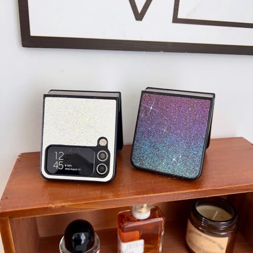 Étui violet pour Z Flip 5 éblouissant et flexible en TPU - 3
