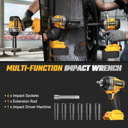 Cordless Impact Wrench for De-walt 20V Battery - image 7