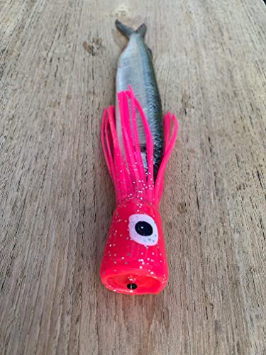 Chugger Head Offshore Trolling - 4.5 Inch Marlin, Dorado, Tuna Soft Fishing Lure (Pink) #TOP17