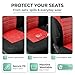 FH Group Automotive Car Seat Covers Front Set Premium 3D Air Mesh Front Seat Covers, Airbag Compatible Universal Fit Interior Accessories for Cars Trucks and SUVs - Red