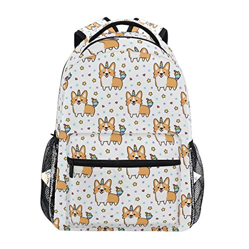 Wamika Welsh Dog Unicorn Backpacks for Kids Women Men, Dogs