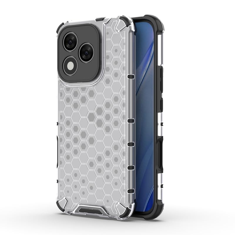 Image of Plastic Bumper Back Case Cover for Honor 400 Lite 5G (Transparent)