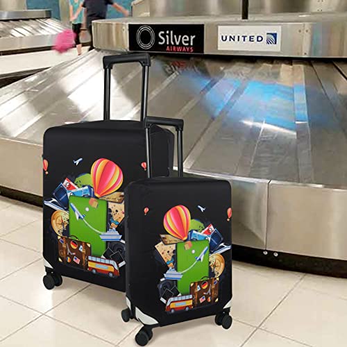 Image of Explore Land Travel Luggage Cover Suitcase Protector Fits 18-32 Inch Luggage, Travel, S(18-22 inch luggage),