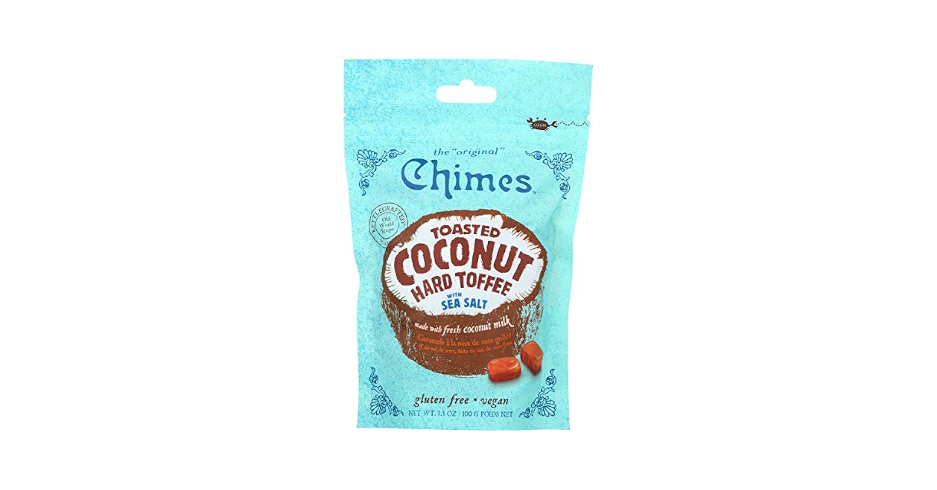 Amazon.com : Chimes Toffee Hard Coconut Sea Salt, 3.5 oz