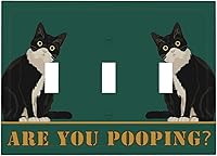 Vista 101 de Placa de pared de doble palanca de 2 cuadrillas con diamantes brillantes con diamantes, bonito ojo fucsia, placa frontal decorativa para dormitorio