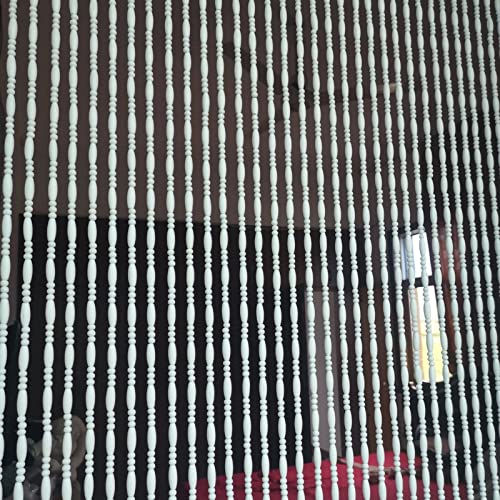 Rideau en perles de bambou 60x150cm pour masquer un dressing - 5