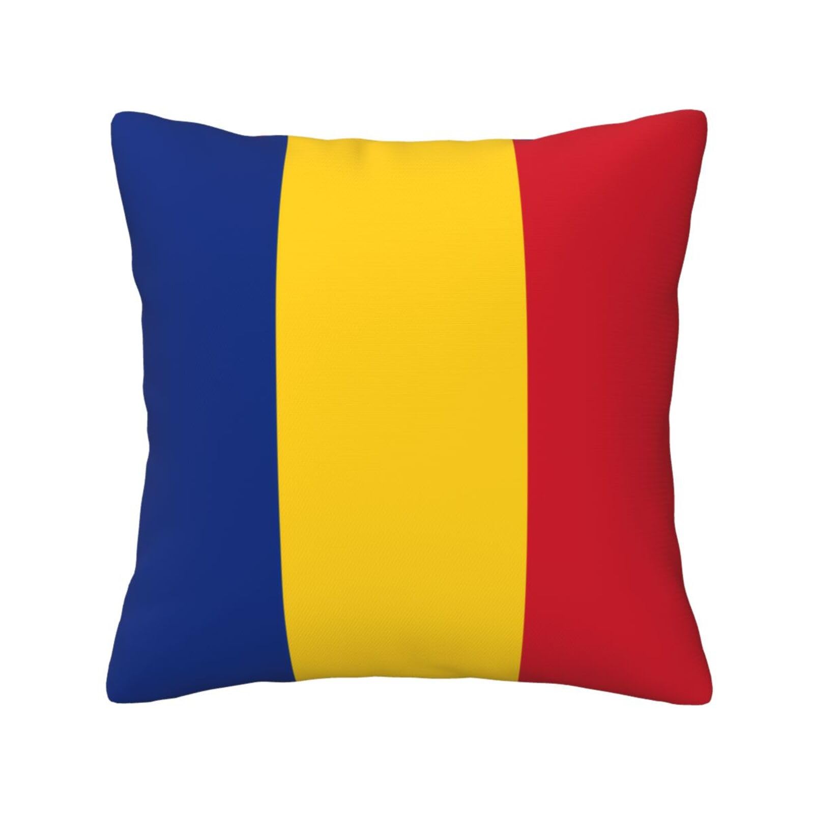 SXZVVBN Flag of RomaniaDecorative Square Sofa Cushion Covers