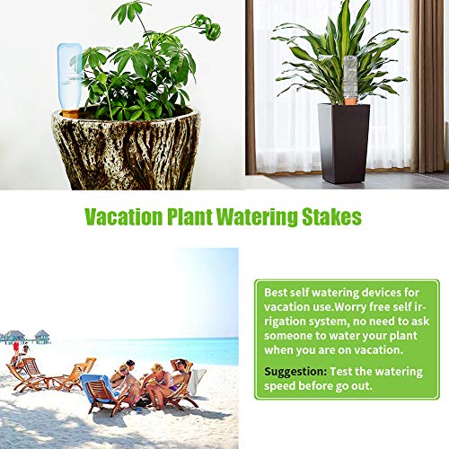 Plant Watering Stakes, Automatic Self Plant Watering Spikes Devices System, Terracotta Plant Waterer Self Irrigation Watering System for Garden Indoor and Outdoor Potted Plants in Vacation, 8 Pack