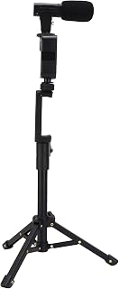 Fill Light Set, Portable Photography Fill Light Lamp Cold Shoe Mount Camera Fill Light Set with Microphone Tripod and Phone Clip for Live Steaming