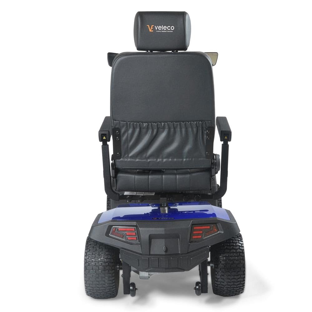 VELECO SHARPY PRO – Vehículo de cuatro ruedas con motor potente y batería de larga duración, equipado con neumáticos grandes (Azul)