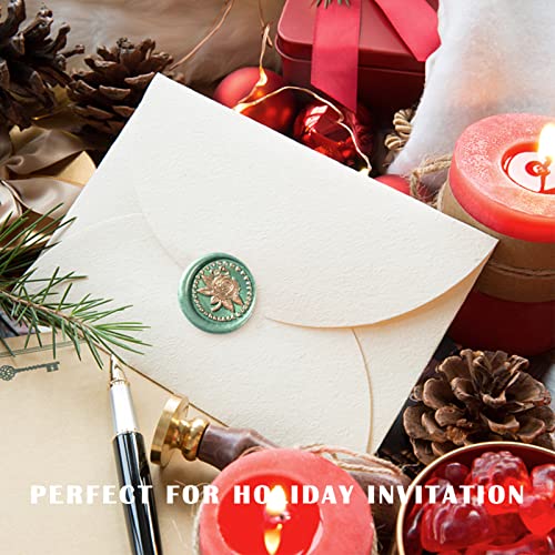 Jcmart Wax Seal Kit, 720 Pcs Sealing Wax Beads, 2 Pcs Wax Seal Stamps,Seal Wax Warmer And Spoon,Sealing Wax Kit For Invitation And Decoration #TOP5