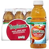 Tropicana 100% Apple Juice, 15.2 fl oz Bottles, (Pack of 12)