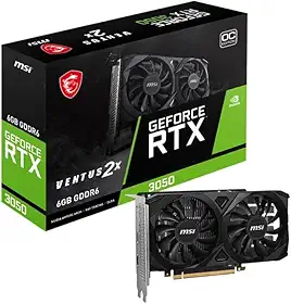 Placa de Vídeo MSI NVIDIA Geforce - RTX 3050, 6GB, DDR6, 96 Bits