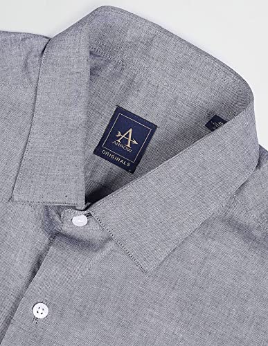 Image of Arrow Solid Slim Fit Mens Formal Shirt - 100% Cotton, Breathable & Comfortable, Full Sleeves Shirts for Men