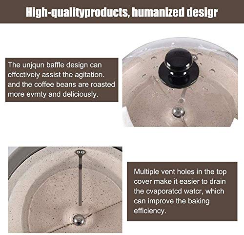 YFGQBCP Popcornmaschine Kaffee-Röster-Maschine Popcorn Maker Bean Röstung Digitalanzeige Countdown-Funktion, Haushalt… – Bild 3