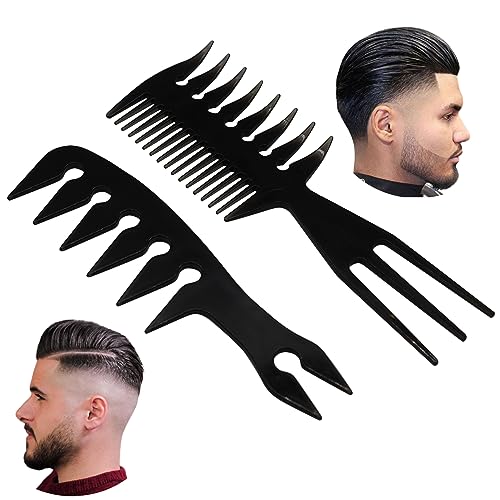 Professional 2-in-1 Mens Hairstyling Texture Comb