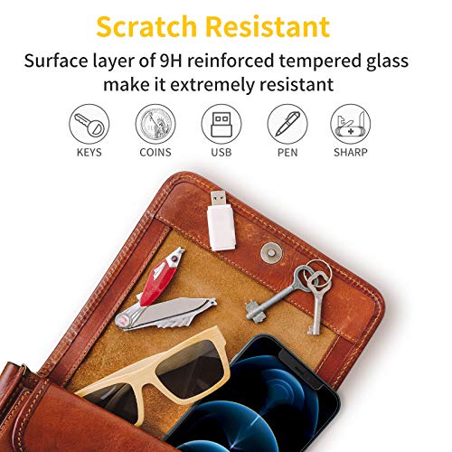 Image of UNBREAKcable 3-Pack Screen Protector for iPhone 12 Pro Max, Double Shatterproof Tempered Glass [Easy Installation] [9H Hardness] [99.99% HD Clear] [Case Friendly] for iPhone 6.7 inch
