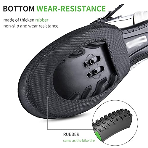 Wssbk Winter Road Bicycle Shoes Toe Covers Bike Cycling Overshoes Neoprene Windproof Waterproof Shoe Protector Booties (Color : Black, Size : M Euro 38-40) #TOP2