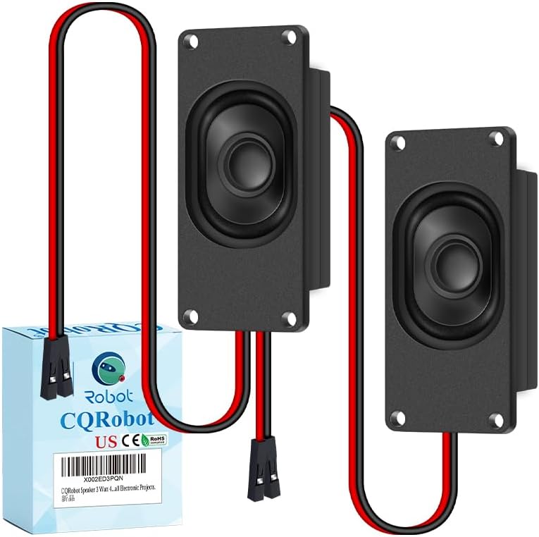 CQRobot Speaker 3 Watt 4 Ohm Compatible with Arduino Motherboard, 2.54mm Dupo...