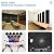 24 Pack Sound Proof Foam Panels for Walls,2" X 12" X 12"Self-Adhesive Foam Acoustic Panels Sound Absorbing,High Density Quick-Recovery Soundproof Wall Panels,Black