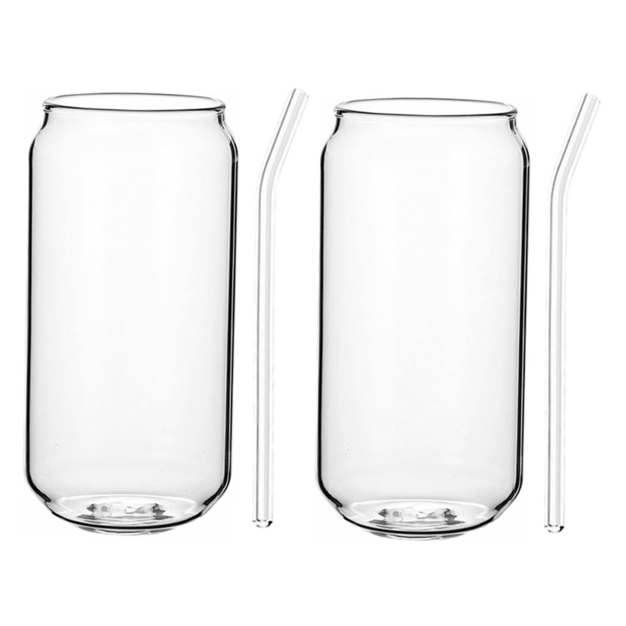 Verres en verre résistant à la chaleur de 350ml et 500ml faciles à laver