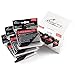 Artemis Black Card Sleeves (Standard Size) - Ultra Matte (Glare/Glossy Front) Deck Protector - (3 x 100 Sleeves) 300 Individual Pro Playing & Trading Card Covers for Magic: The Gathering MTG, Pokemon