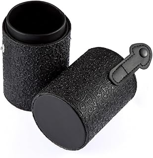 فوميز. حامل فرش المكياج مع غطاء، حامل اكواب للسفر، شنط منظمة للسفر، صندوق منظم للمكياج، اكواب للفرش وادوات التجميل، حامل اكواب من البولي يوريثين، اسود