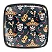 Musica messicana Sugar Skull Pattern Drawer Knob Door Pull Pull 4PCS con viti per la casa