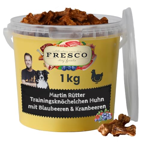 FRESCO Dog Martin Rütter Trainingsknöchelchen Huhn & Blaubeeren 1kg