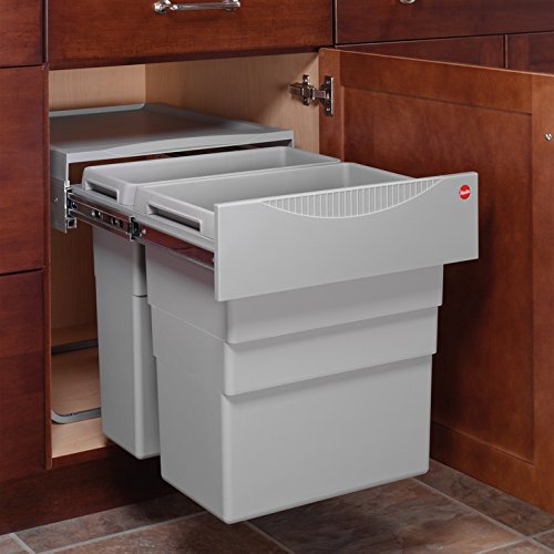 Hafele Waste Bin PullOut, Hailo Easy Cargo 50, Double Trash Can